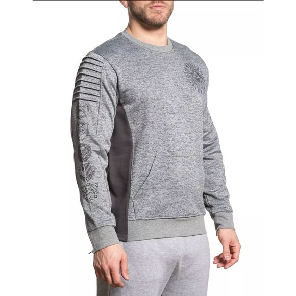AMERICAN FIGHTER UNDERMINE CREW Men's PULLOVER L/S - Picture 3 of 6